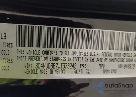 2018 Jeep Compass Latitude 4X4 from USA, damaged, VIN 3C4NJDBB7JT373243